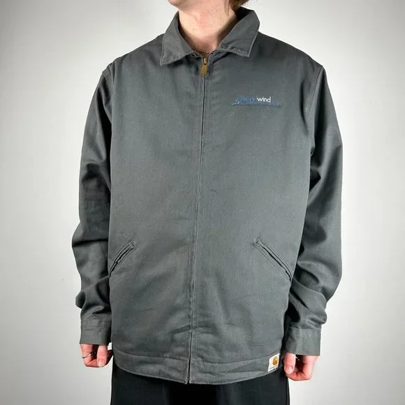 Carhartt Grey Long Sleeved  Jacket Size Mens L - Picture 2 of 3